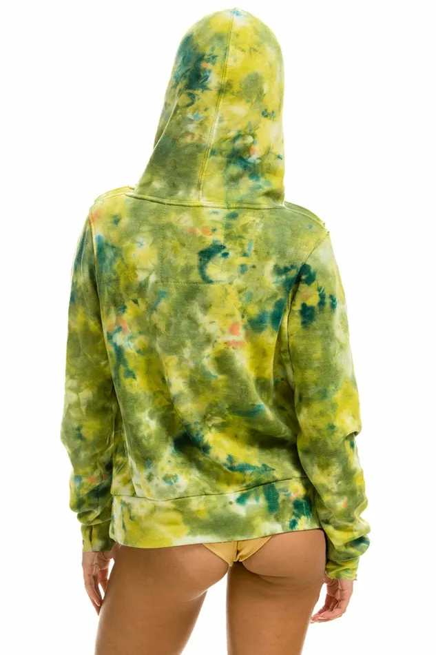 Women HAND DYED NINJA PULLOVER HOODIE 8211 TIE DYE GREEN YELLOW Aviator Nation Hoodies Women HAND DYED NINJA PULLOVER HOODIE 8211 TIE DYE GREEN YELLOW Aviator Nation Hoodies