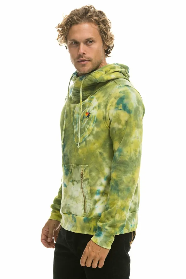 Women HAND DYED NINJA PULLOVER HOODIE 8211 TIE DYE GREEN YELLOW Aviator Nation Hoodies Women HAND DYED NINJA PULLOVER HOODIE 8211 TIE DYE GREEN YELLOW Aviator Nation Hoodies