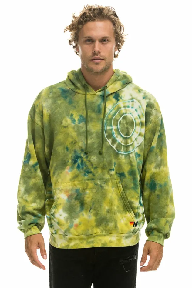 Women HAND DYED PULLOVER HOODIE RELAXED 8211 TIE DYE GREEN YELLOW Aviator Nation Hoodies Women HAND DYED PULLOVER HOODIE RELAXED 8211 TIE DYE GREEN YELLOW Aviator Nation Hoodies