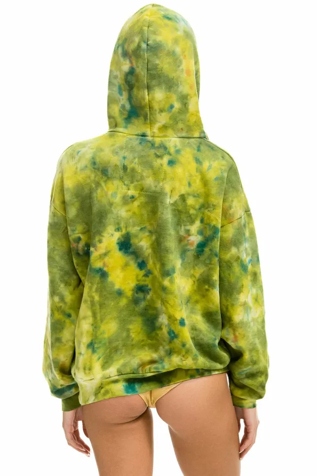 Women HAND DYED PULLOVER HOODIE RELAXED 8211 TIE DYE GREEN YELLOW Aviator Nation Hoodies Women HAND DYED PULLOVER HOODIE RELAXED 8211 TIE DYE GREEN YELLOW Aviator Nation Hoodies
