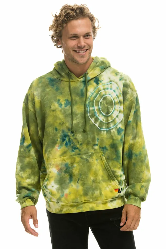 Women HAND DYED PULLOVER HOODIE RELAXED 8211 TIE DYE GREEN YELLOW Aviator Nation Hoodies Women HAND DYED PULLOVER HOODIE RELAXED 8211 TIE DYE GREEN YELLOW Aviator Nation Hoodies