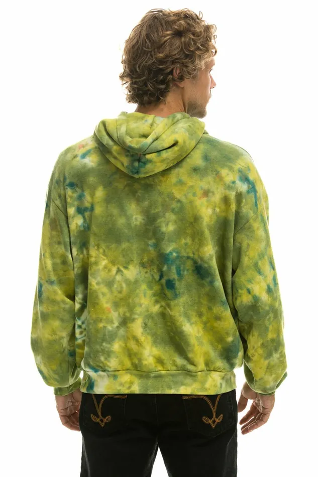 Women HAND DYED PULLOVER HOODIE RELAXED 8211 TIE DYE GREEN YELLOW Aviator Nation Hoodies Women HAND DYED PULLOVER HOODIE RELAXED 8211 TIE DYE GREEN YELLOW Aviator Nation Hoodies