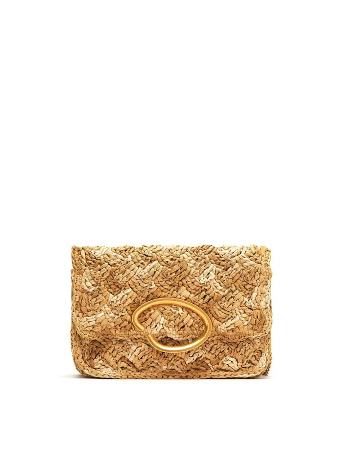 Women Handbags Oscar De La Renta Raffia Crochet O Pochette Naturalbeige Women Handbags Oscar De La Renta Raffia Crochet O Pochette Naturalbeige