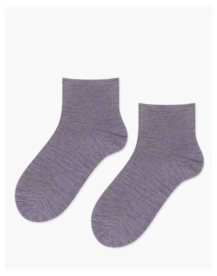 Women Hansel From Basel Two Pack Layering Short Crew Socks Slate Madewell Socks