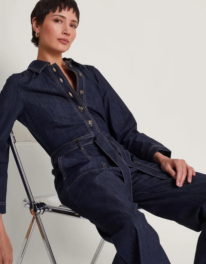 Women Harper Denim Jumpsuit Blue Monsoon Jumpsuits