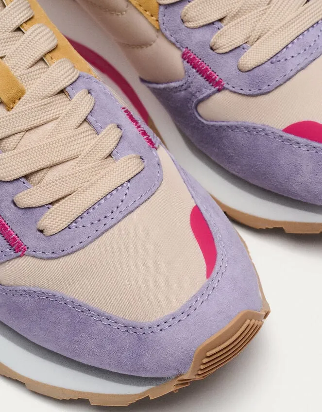 Women Hoff Aegina Trainers Purple Monsoon Flats