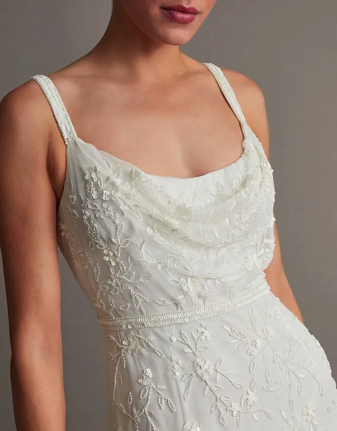 Women Holly Cowl Neck Bridal Dress Ivory Monsoon Dresses
