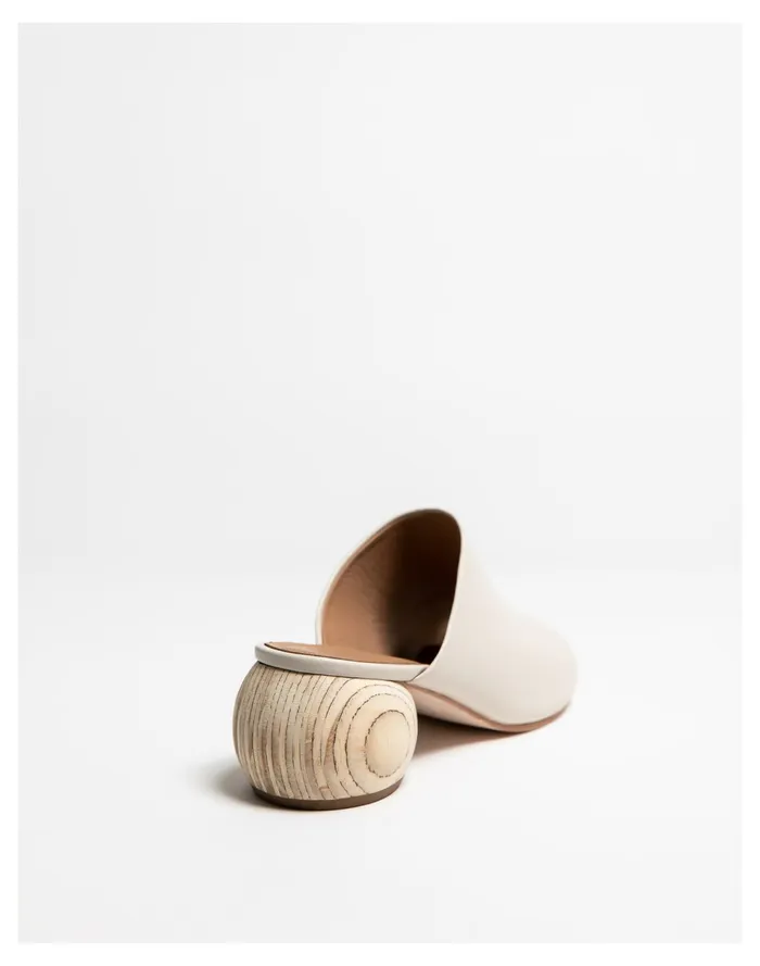 Women HUMA BLANCO Leather Milla Sandal Mules Cream Madewell Heels Women HUMA BLANCO Leather Milla Sandal Mules Cream Madewell Heels