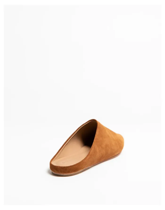 Women HUMA BLANCO Suede Luna Slide Mules Caramel Madewell Flats Women HUMA BLANCO Suede Luna Slide Mules Caramel Madewell Flats