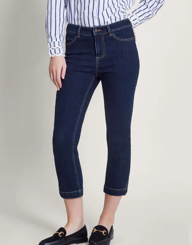 Women Idabella Crop Jeans Blue Monsoon Denim