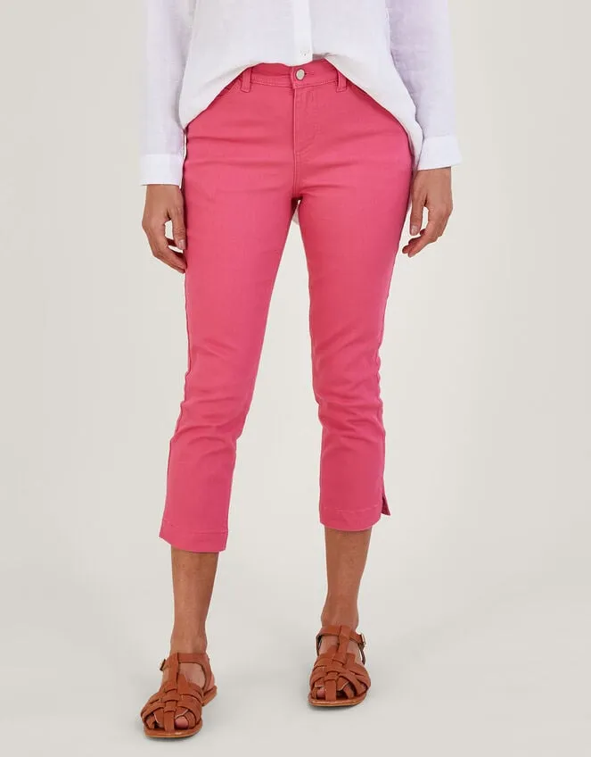 Women Idabella Crop Skinny Jeans With Sustainable Cotton Pink Monsoon Trousers and Jeans