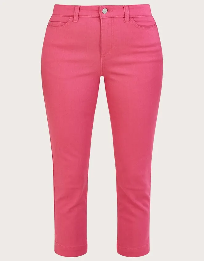 Women Idabella Crop Skinny Jeans With Sustainable Cotton Pink Monsoon Trousers and Jeans