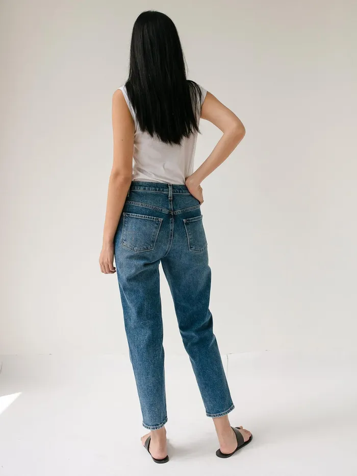 Women J Brand 8211 Heather High Rise Button Fly In Indigo The UNDONE Denim