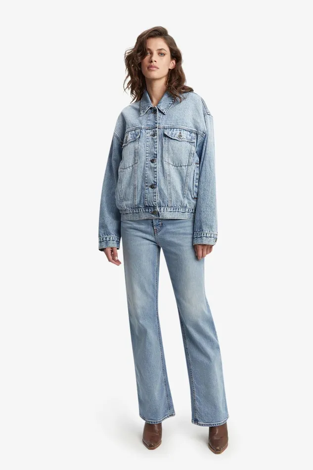 Women Jackets Bardot Relaxed Denim Jacket In Vintage Vintage