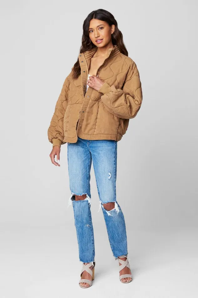 Women Jackets Blank Nyc Chai Tea Jacket