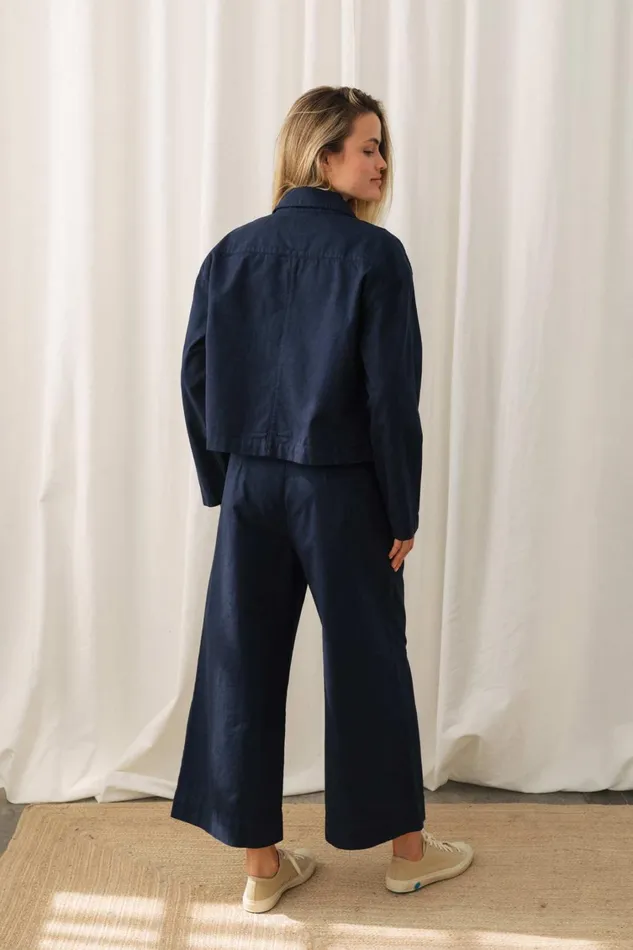 Women Jackets Women 8211 Selao 8211 Blue Night TWOTHIRDS Jackets