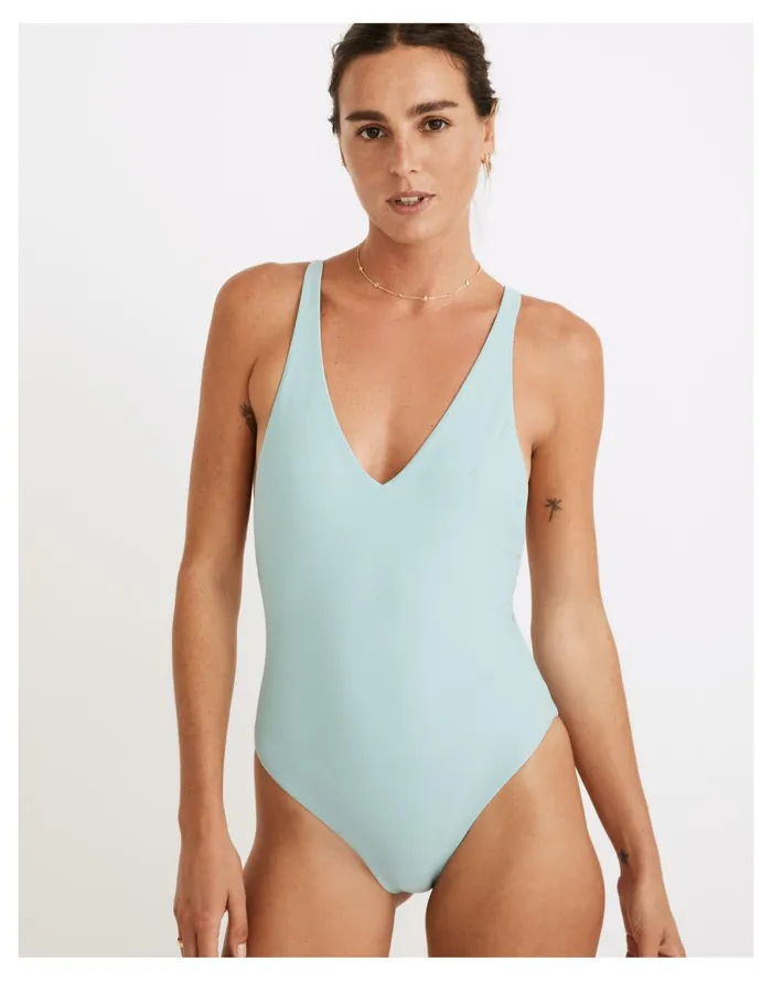 Women Jade Swim Mila One Piece Swimsuit Ice Madewell Swim