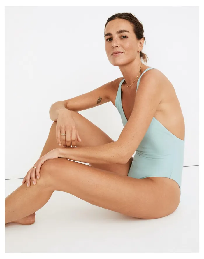 Women Jade Swim Mila One Piece Swimsuit Ice Madewell Swim Women Jade Swim Mila One Piece Swimsuit Ice Madewell Swim