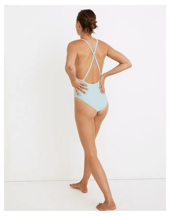 Women Jade Swim Mila One Piece Swimsuit Ice Madewell Swim Women Jade Swim Mila One Piece Swimsuit Ice Madewell Swim