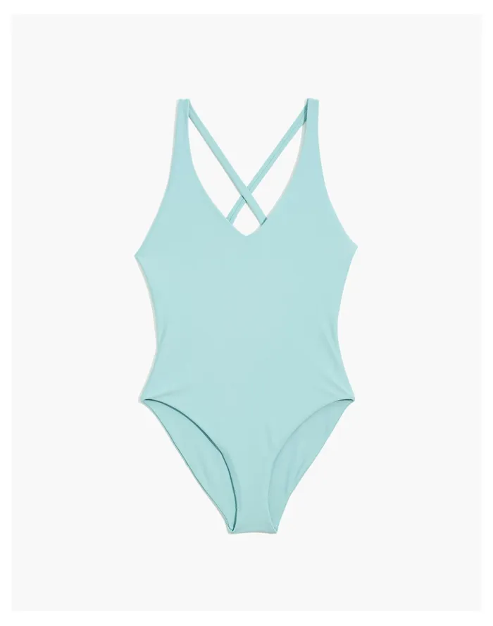 Women Jade Swim Mila One Piece Swimsuit Ice Madewell Swim Women Jade Swim Mila One Piece Swimsuit Ice Madewell Swim