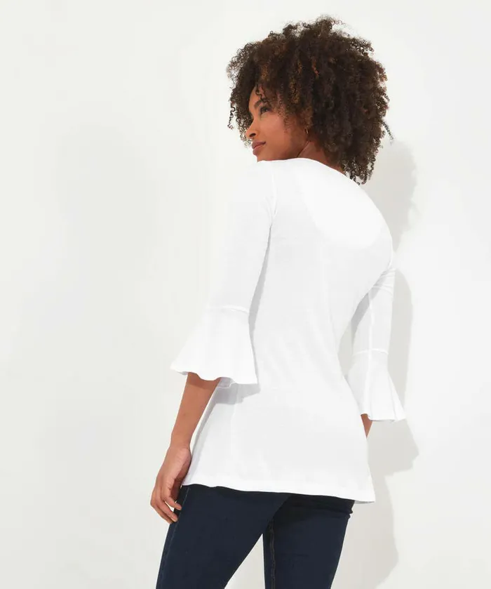 Women Joe Browns Beautiful Button Longline Top White
