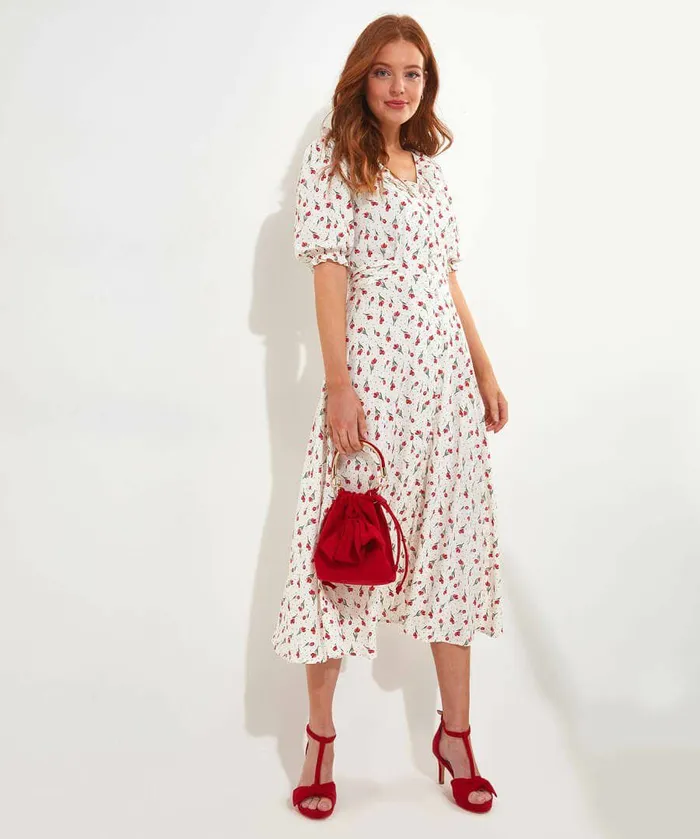 Women Joe Browns Darcy Ruffle Dress White