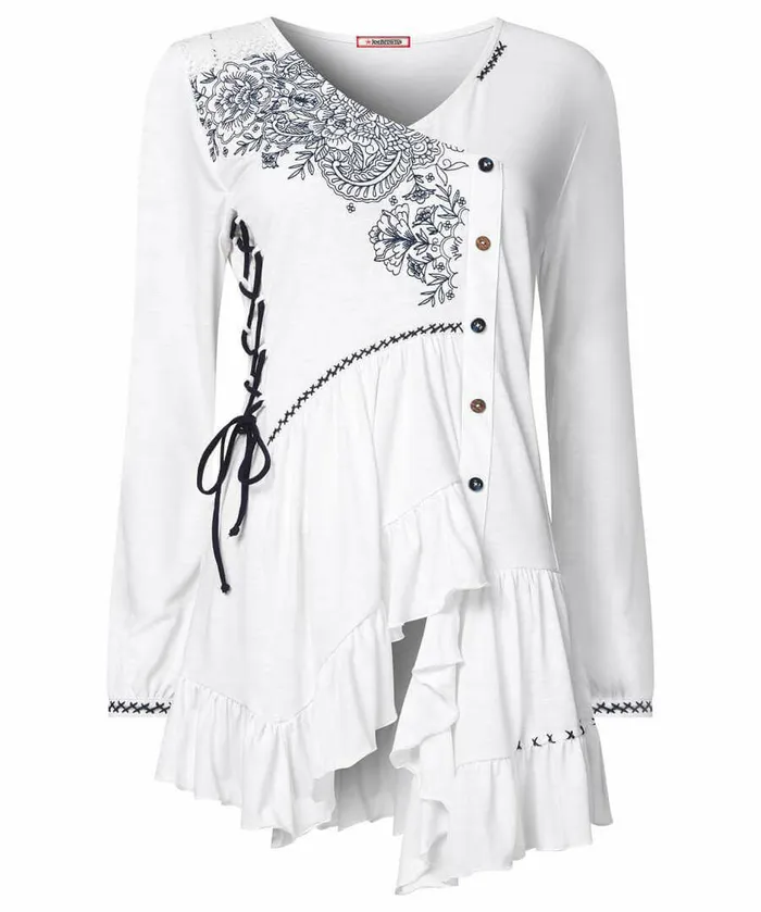 Women Joe Browns Exquisite Embroidered Tunic White Women Joe Browns Exquisite Embroidered Tunic White