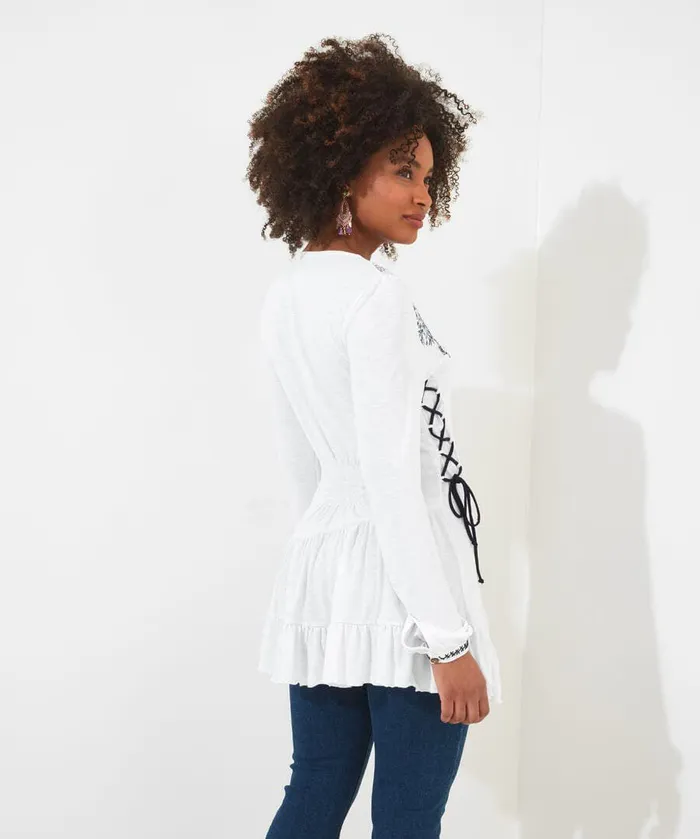 Women Joe Browns Exquisite Embroidered Tunic White Women Joe Browns Exquisite Embroidered Tunic White