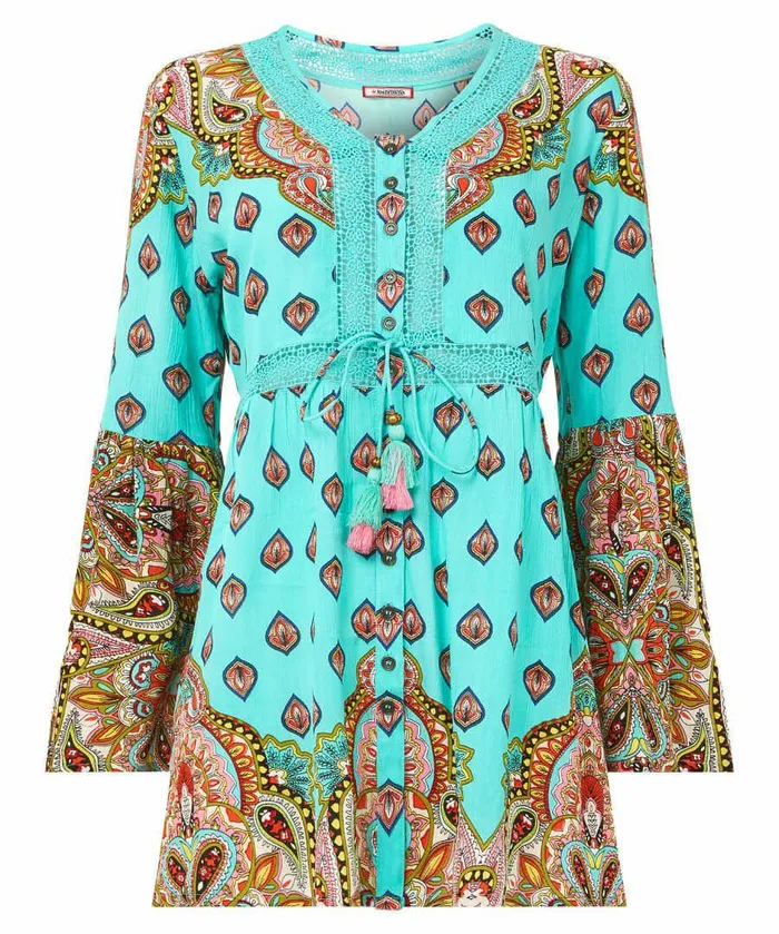 Women Joe Browns Glorious Longline Blouse Aqua Women Joe Browns Glorious Longline Blouse Aqua