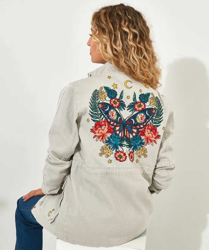 Women Joe Browns Layla039s Embroidered Boutique Jacket Stone