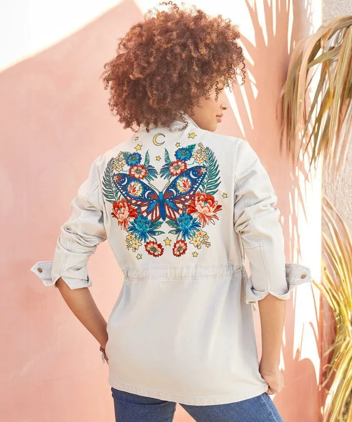 Women Joe Browns Layla039s Embroidered Boutique Jacket Stone Women Joe Browns Layla039s Embroidered Boutique Jacket Stone