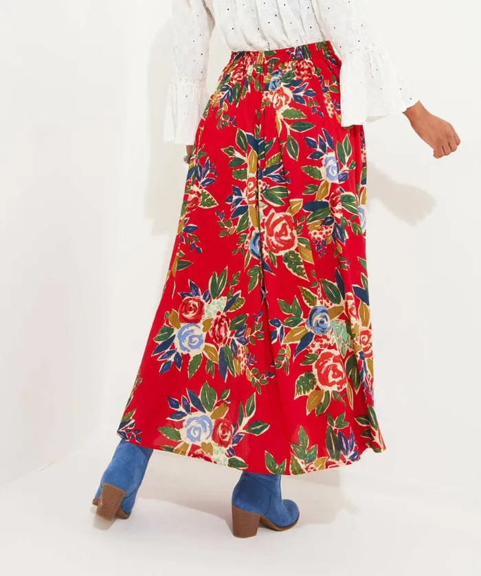 Women Joe Browns Radiant Roses Skirt Red Women Joe Browns Radiant Roses Skirt Red