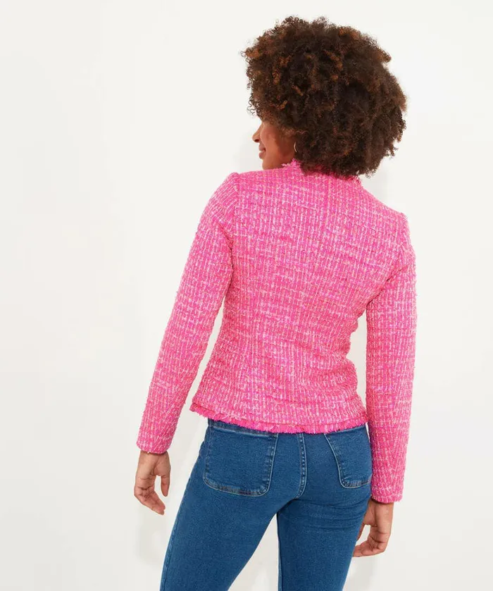 Women Joe Browns Rose Button Front Jacket Pink