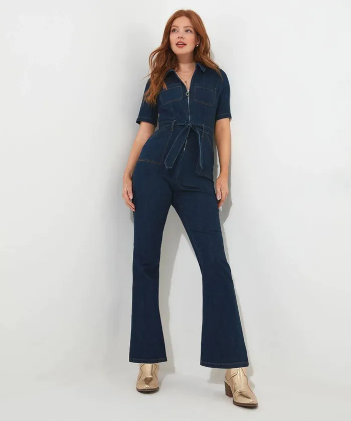 Women Joe Browns Roxie Denim Jumpsuit Blackblue