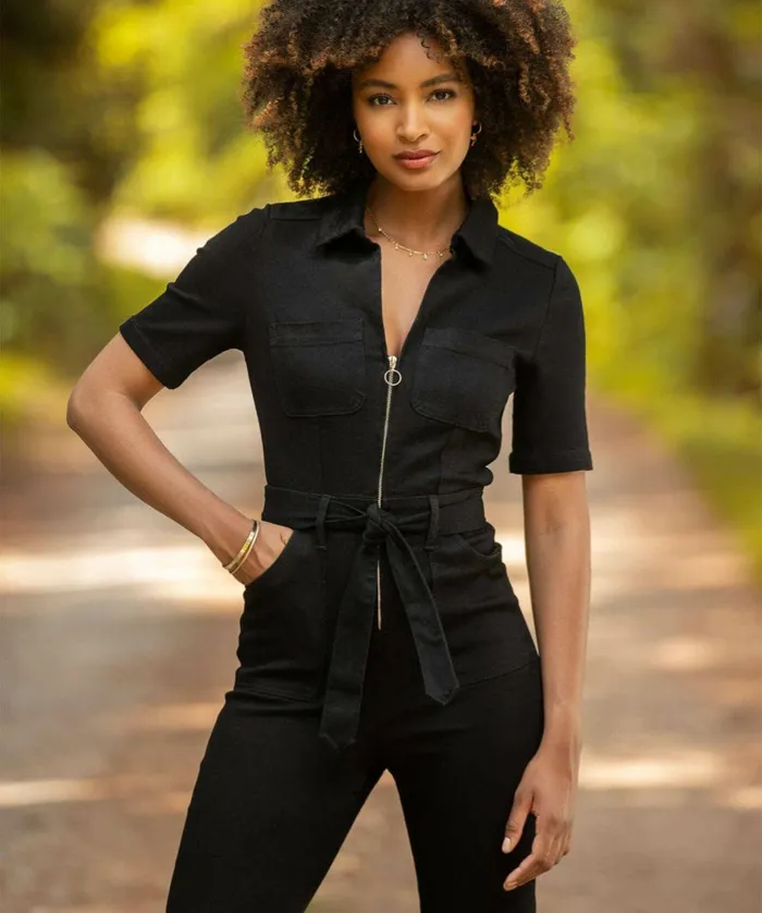 Women Joe Browns Roxie Denim Jumpsuit Blackblue Women Joe Browns Roxie Denim Jumpsuit Blackblue