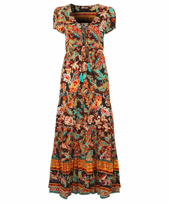 Women Joe Browns Saffron Border Print Dress Multi Women Joe Browns Saffron Border Print Dress Multi