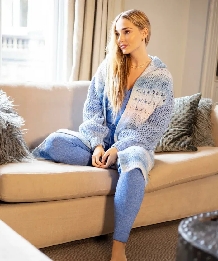 Women Joe Browns Sloe Joes Ombre Knit Longline Cardigan Blue Women Joe Browns Sloe Joes Ombre Knit Longline Cardigan Blue