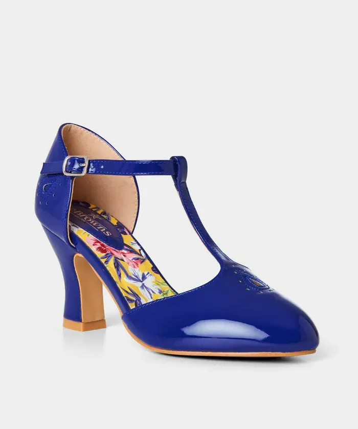 Women Joe Browns Sunday Best Patent TBar Shoes French Navy Women Joe Browns Sunday Best Patent TBar Shoes French Navy