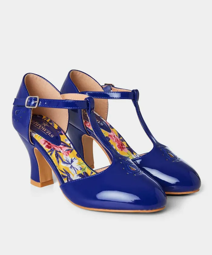 Women Joe Browns Sunday Best Patent TBar Shoes French Navy Women Joe Browns Sunday Best Patent TBar Shoes French Navy