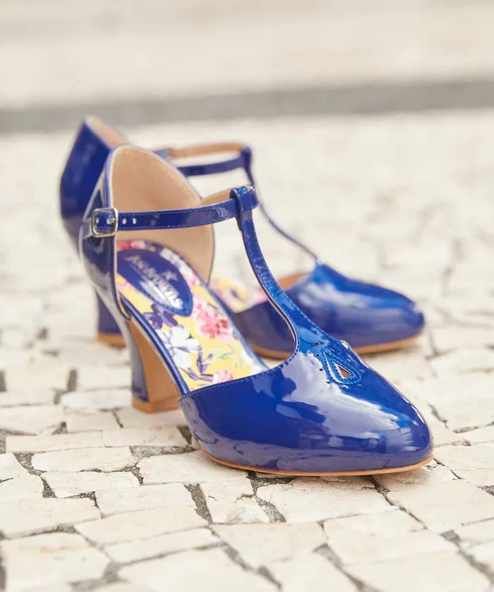 Women Joe Browns Sunday Best Patent TBar Shoes French Navy Women Joe Browns Sunday Best Patent TBar Shoes French Navy