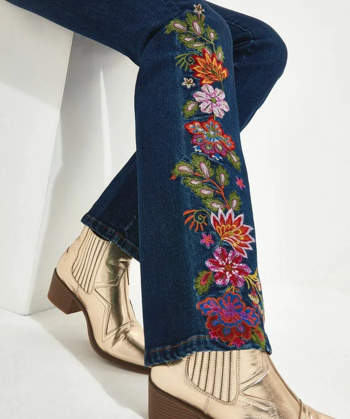 Women Joe Browns Valentina Embroidered Jeans Blue Women Joe Browns Valentina Embroidered Jeans Blue
