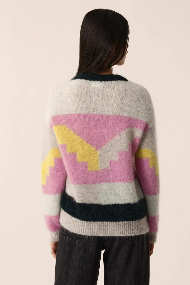 Women Jumper Alto BlossomLuciole Pull Mohair Multicolore Des Petits Hauts Jumpers and Cardigans