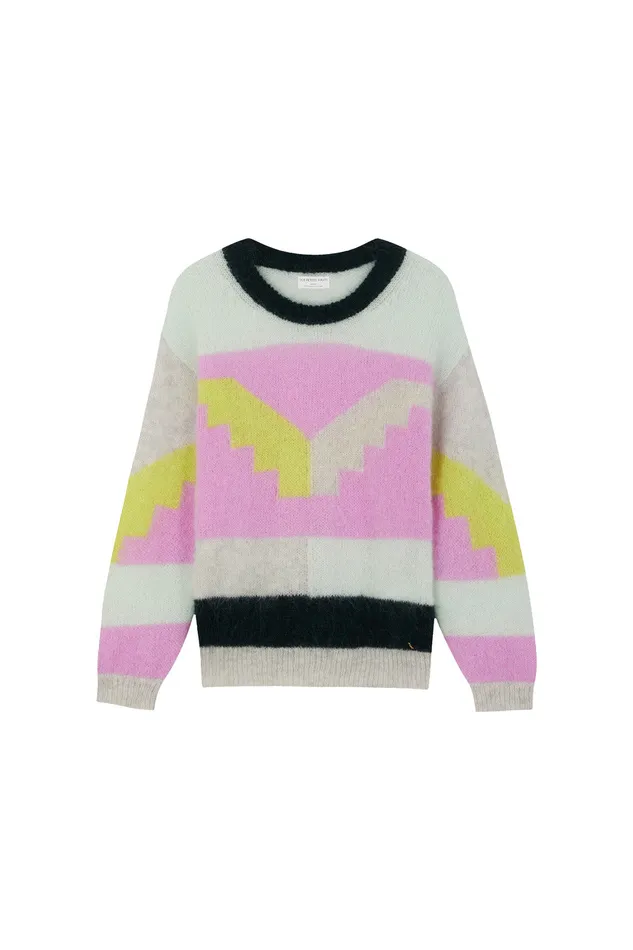 Women Jumper Alto BlossomLuciole Pull Mohair Multicolore Des Petits Hauts Jumpers and Cardigans