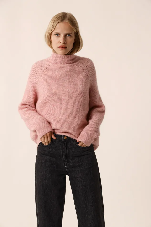 Women Jumper Bergamote Poudre Pull Alpaga Superfine Rose Clair Des Petits Hauts Jumpers and Cardigans