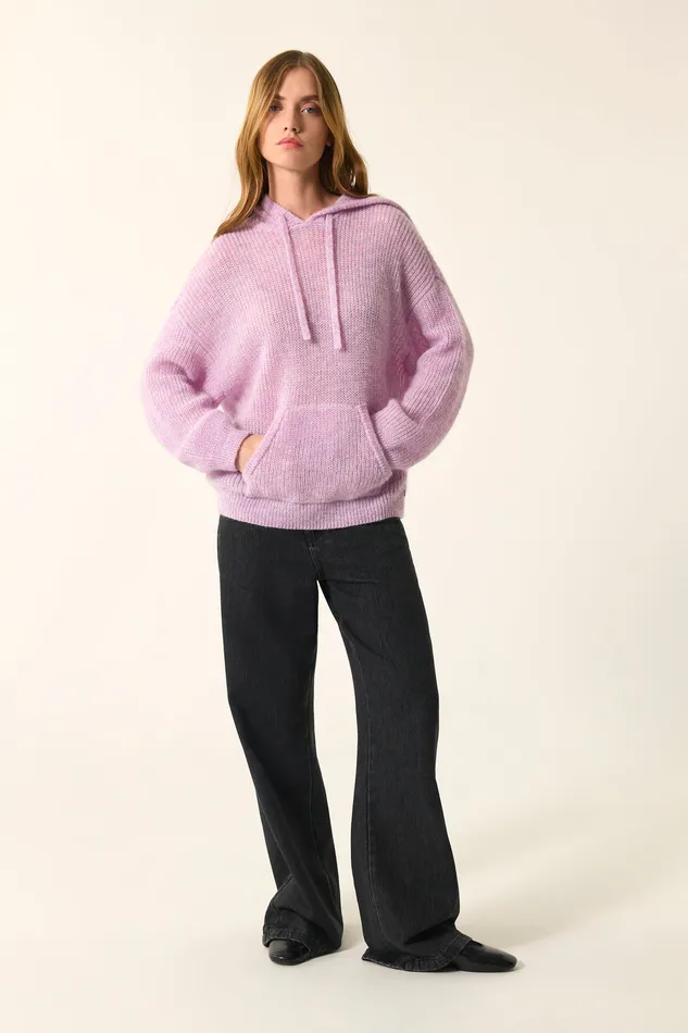 Women Jumper Bulotte Petale Chine Pull Mohair Rose Des Petits Hauts Jumpers and Cardigans Women Jumper Bulotte Petale Chine Pull Mohair Rose Des Petits Hauts Jumpers and Cardigans