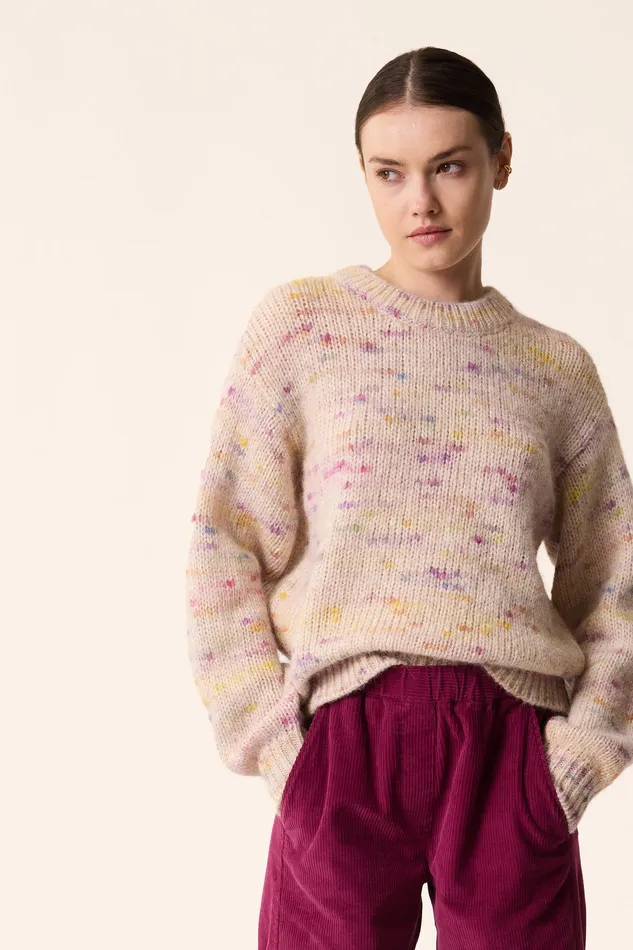 Women Jumper Clairette Arty Multico Pull Mohair Multicolore Des Petits Hauts Jumpers and Cardigans Women Jumper Clairette Arty Multico Pull Mohair Multicolore Des Petits Hauts Jumpers and Cardigans