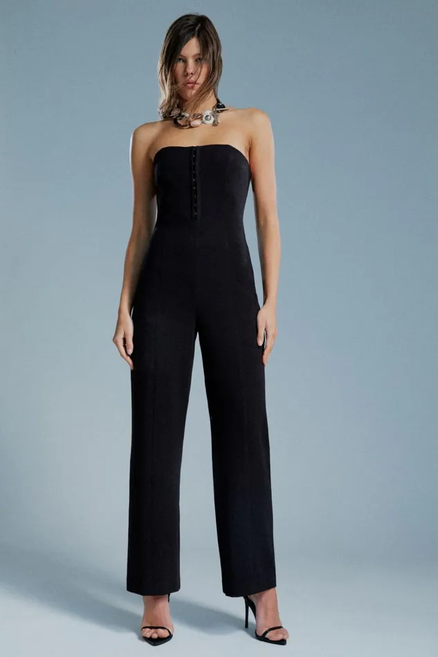 Women Jumpsuits Bardot Fantino Straight Leg Jumpsuit In Black Black Women Jumpsuits Bardot Fantino Straight Leg Jumpsuit In Black Black