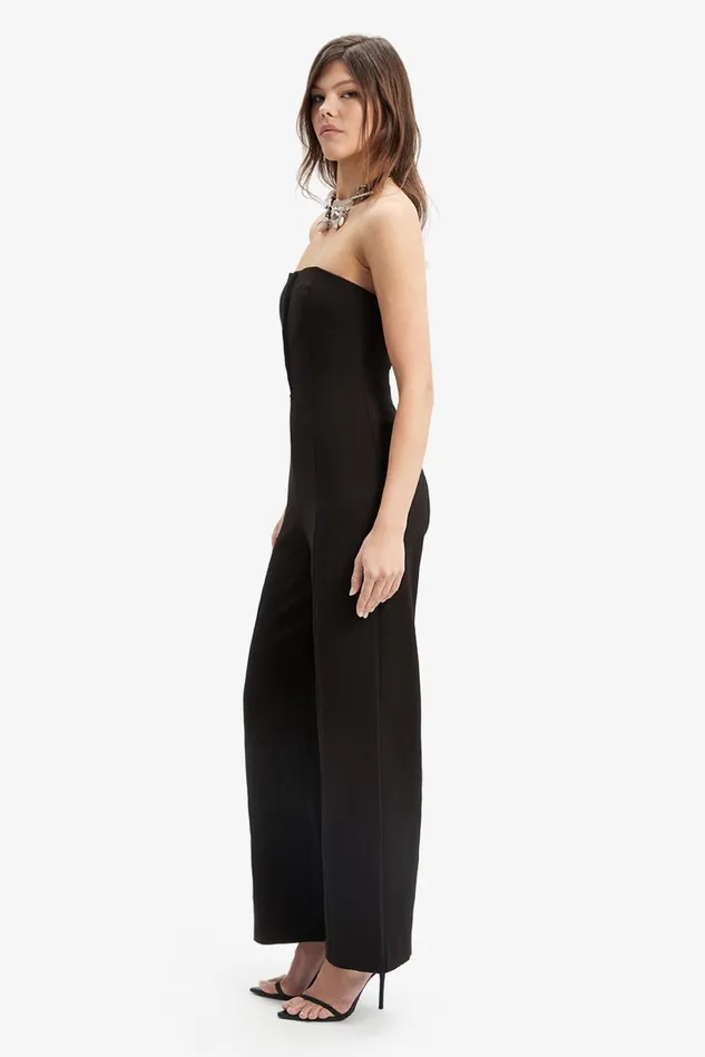 Women Jumpsuits Bardot Fantino Straight Leg Jumpsuit In Black Black Women Jumpsuits Bardot Fantino Straight Leg Jumpsuit In Black Black