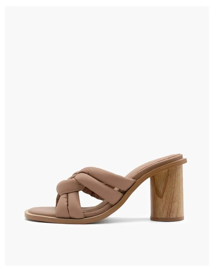 Women KAANAS SALENTO NAUTICAL KNOT WOOD HEEL Almond Madewell Heels Women KAANAS SALENTO NAUTICAL KNOT WOOD HEEL Almond Madewell Heels