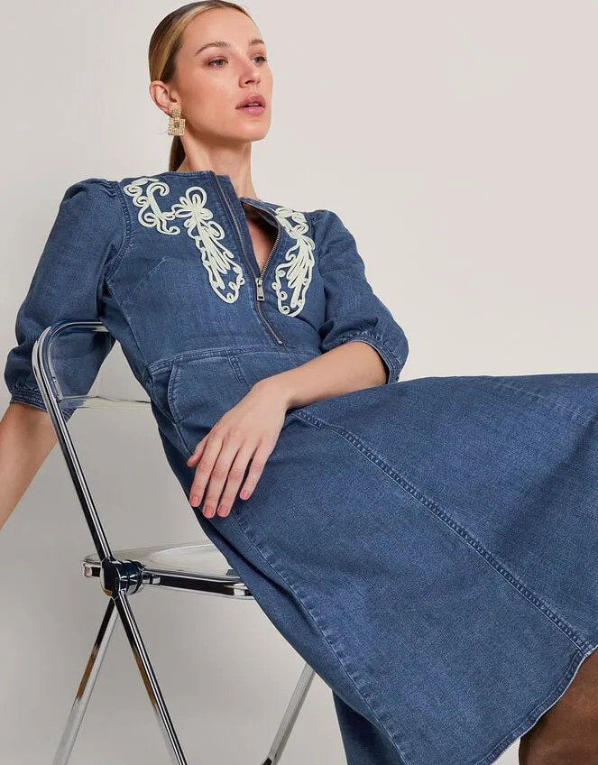 Women Kaia Cornelli Dress Blue Monsoon Dresses